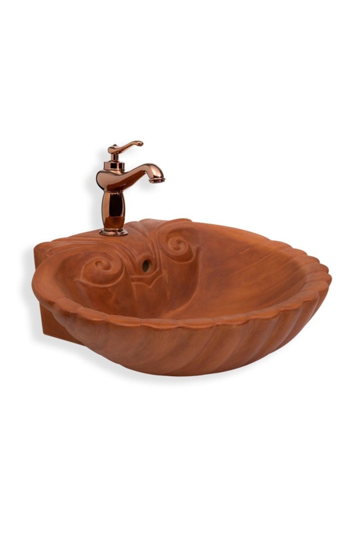 LENA Eva Banyo M-104 Nettuno Tezgah Üstü Porselen Lavabo