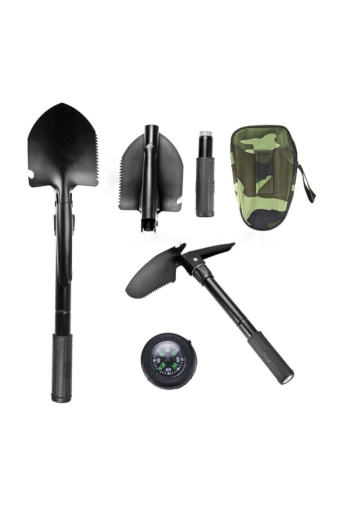 PASİFİK HOME Pusulası Katlanır Portatif Kazma Kürek Seti
