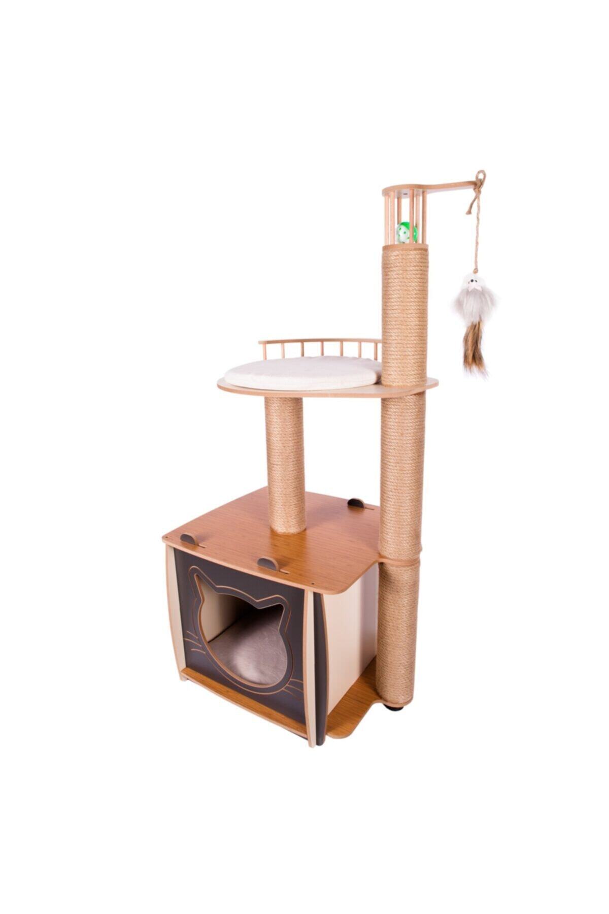Patihomes Xl Lâl Katlı Tırmalamalı Kedi Evi