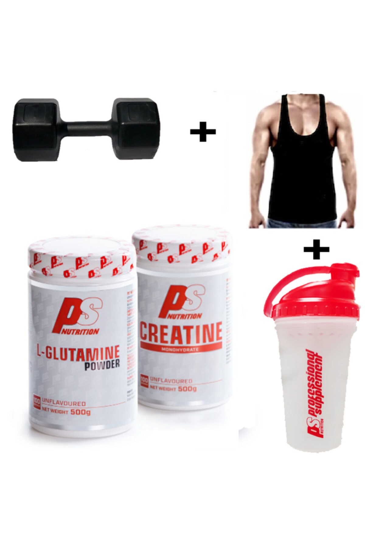 PS NUTRİTİON Creatin 500 Gr + Glutamin 500 Gr