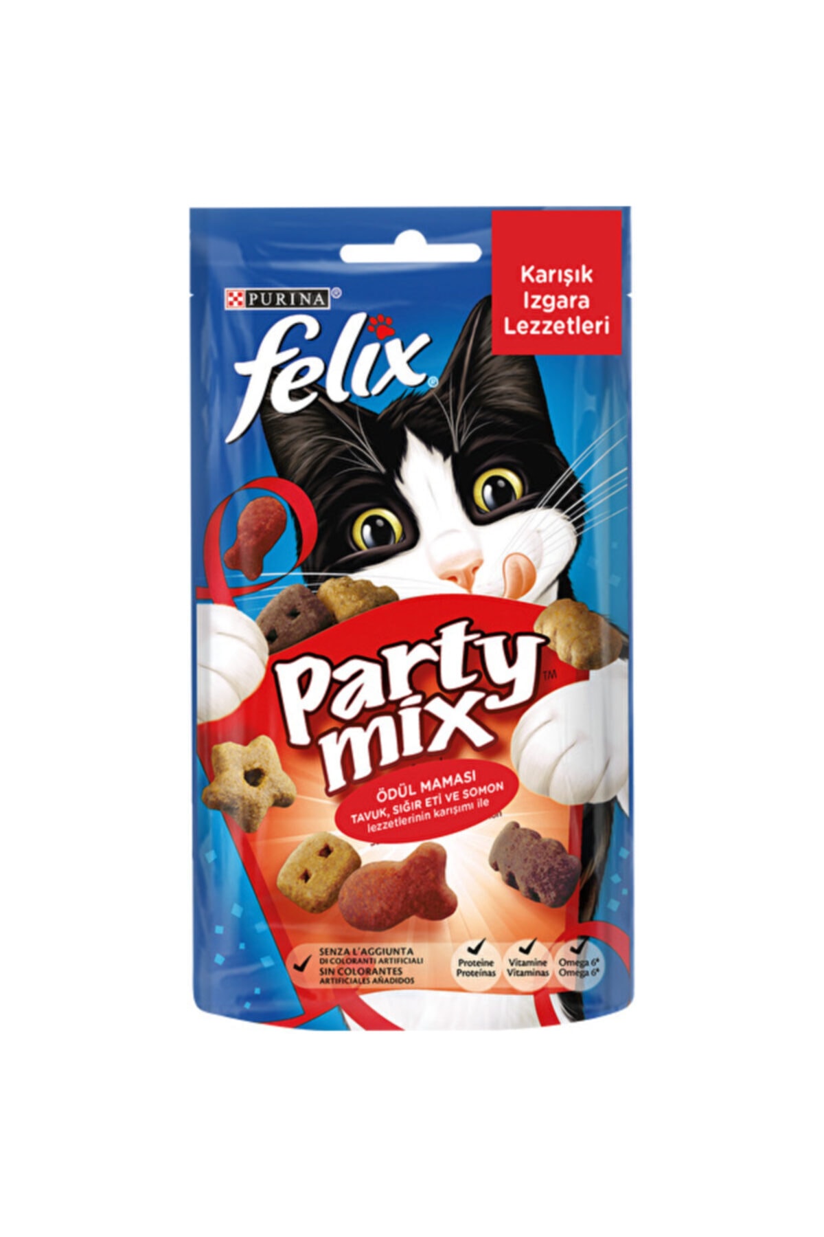 FELIX Party Mix Karışık Izgara Lezzetleri Kedi Ödülü 60 g