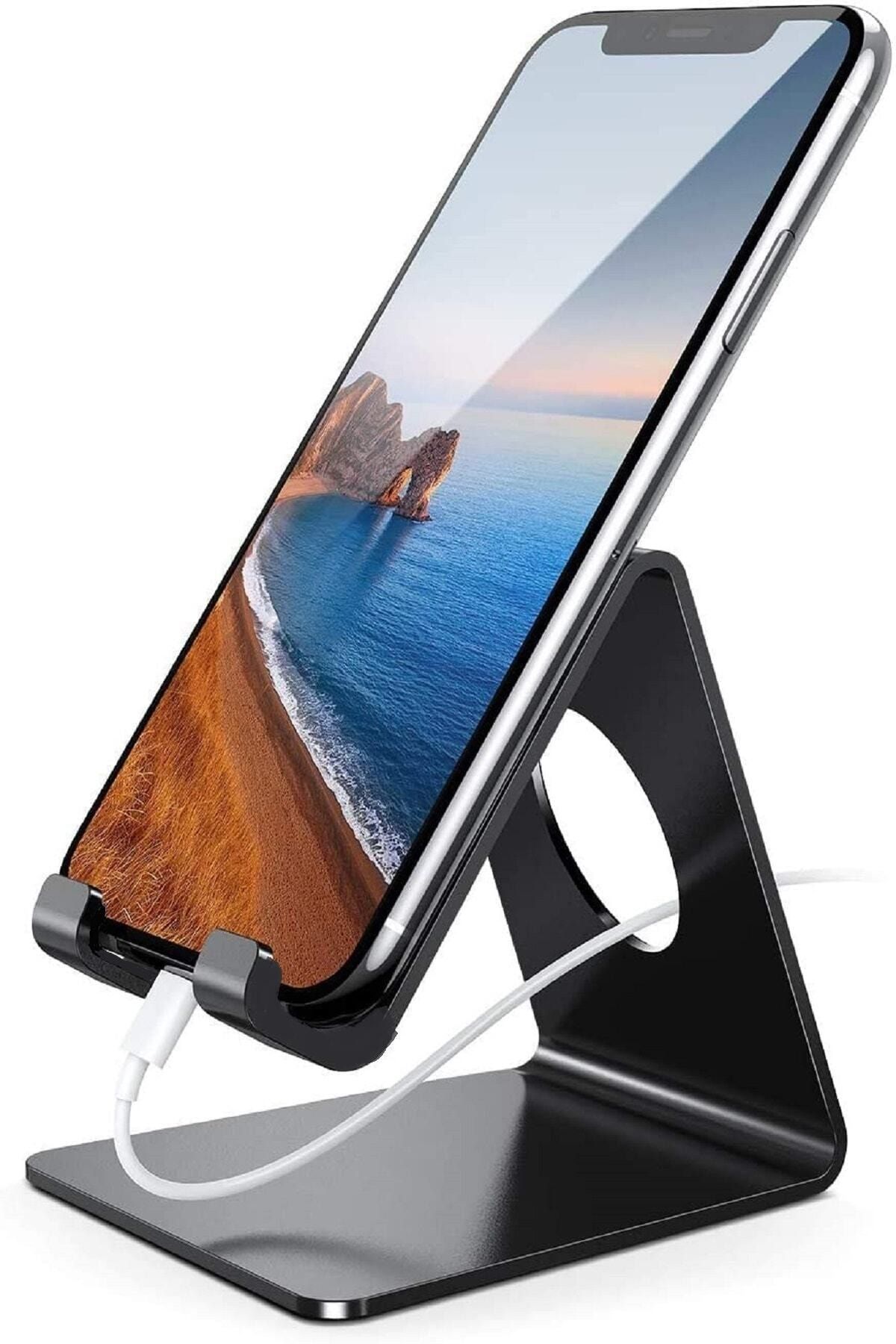 TARMOSER Metal Masaüstü Metal Telefon Tutucu Stand Masaüstü Portatif Tutacağı Metal Şarj Standı