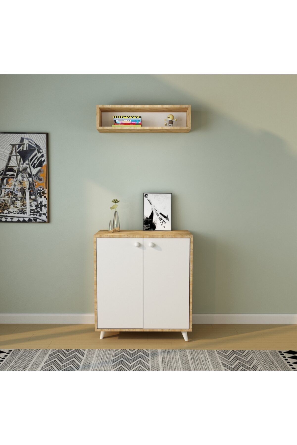 Fupe Shop Nisa Ayakkabılık Atlantik Çam Beyaz 100 X 65 X 40