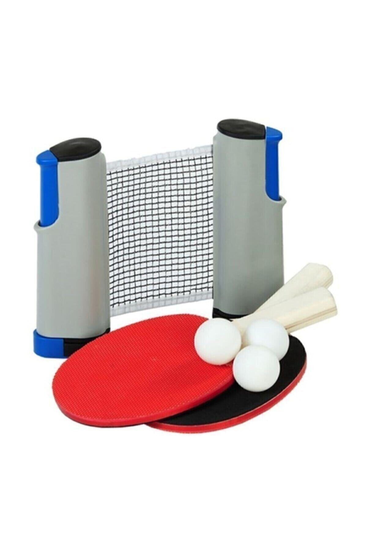 admay Açılır Kapanır Ayarlı Masa Tenisi File 2 Raket 3 Top Set