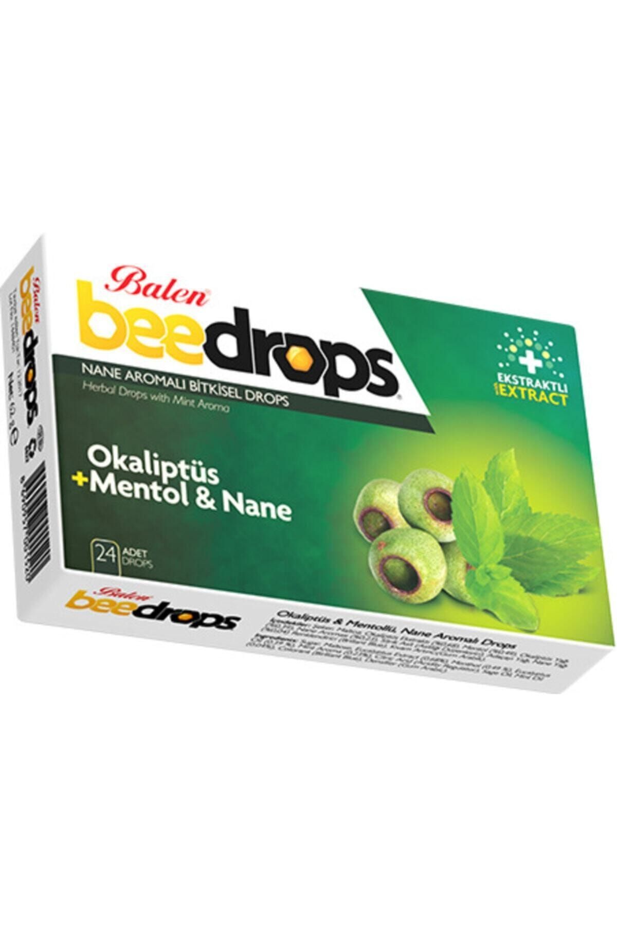 Balen Okaliptüs&Mentollü Nane Aromalı Drops 24 Drops Balen