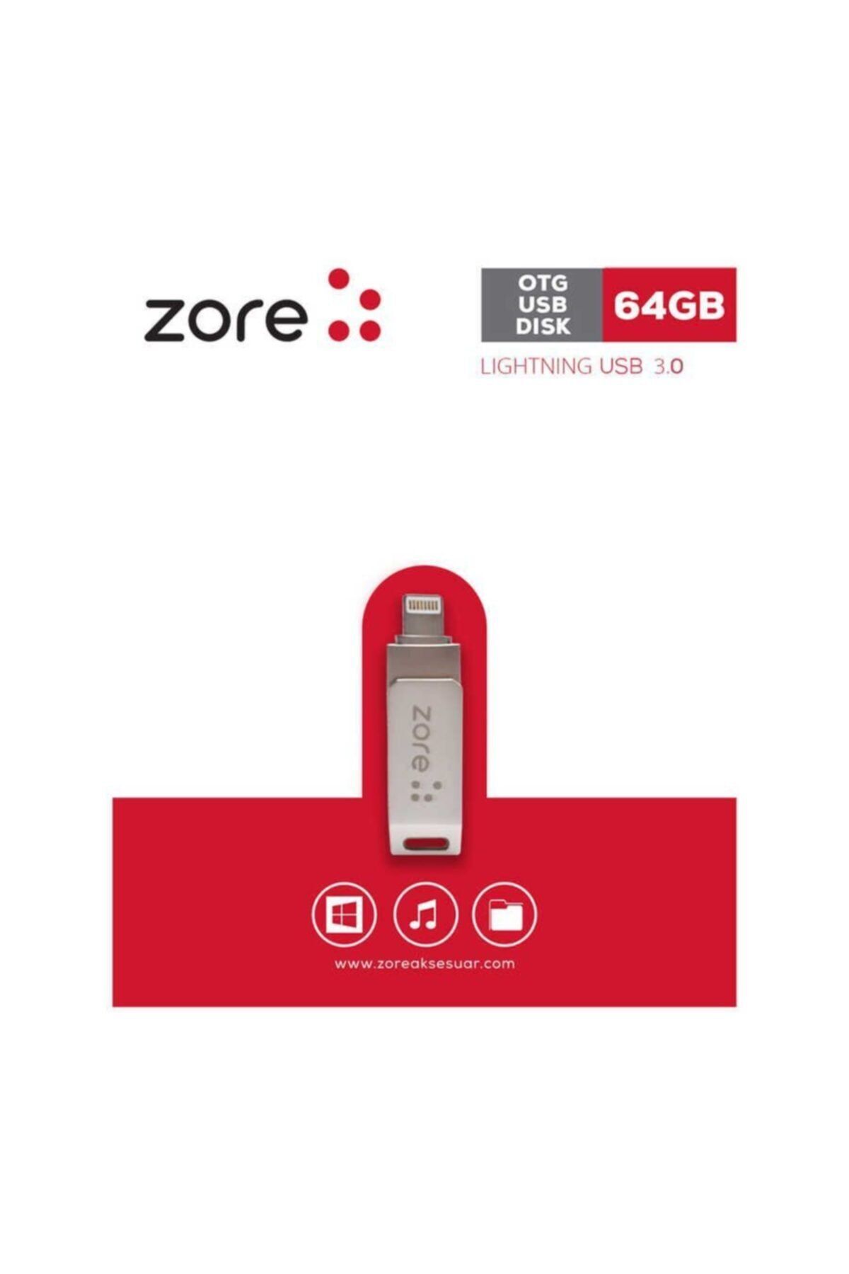 zore 3.0 Lightning Metal Otg 64 Gb