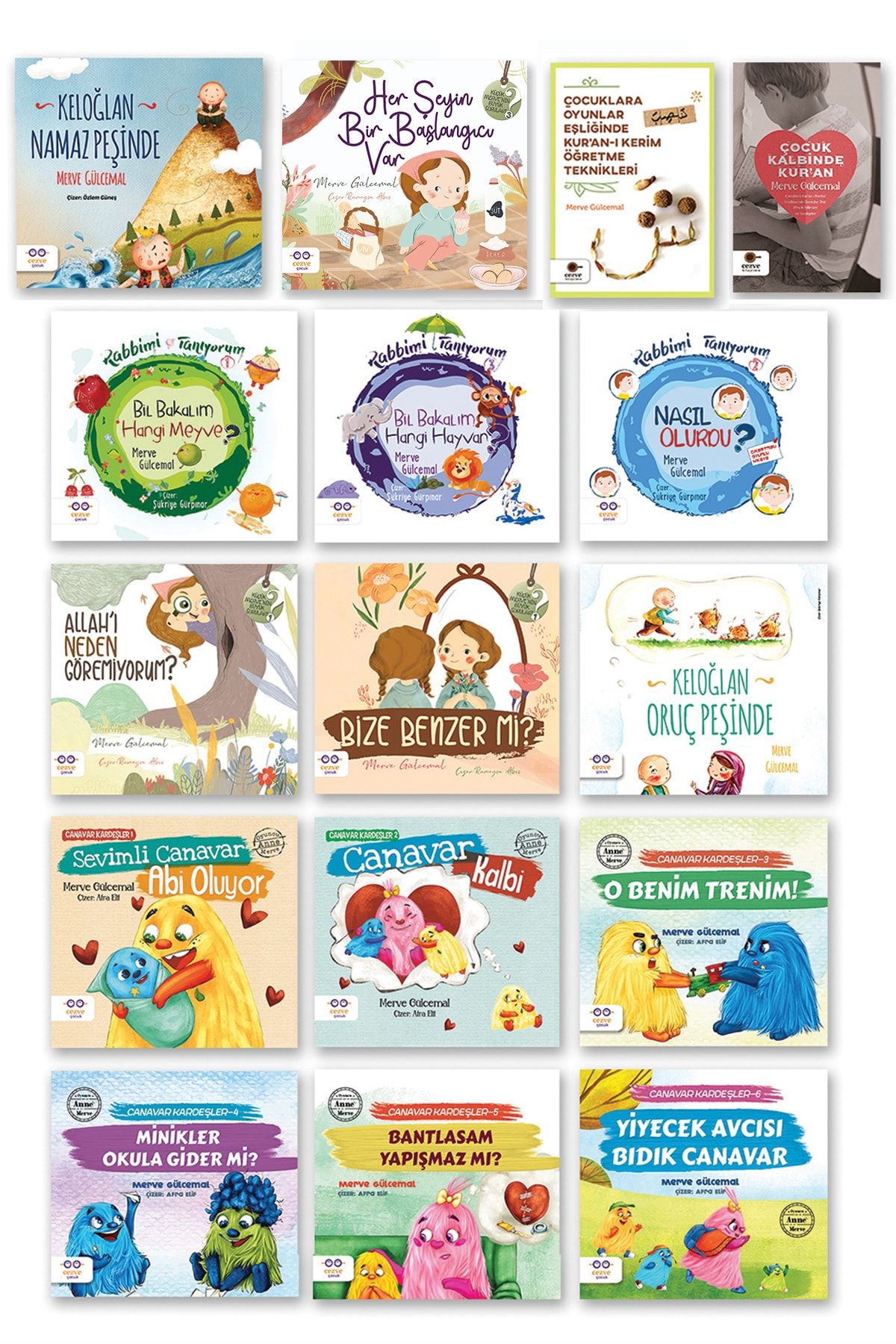 Cezve Çocuk Merve Gülcemal Cezve Yayınları Tüm Kitapları (16 KİTAP SET)