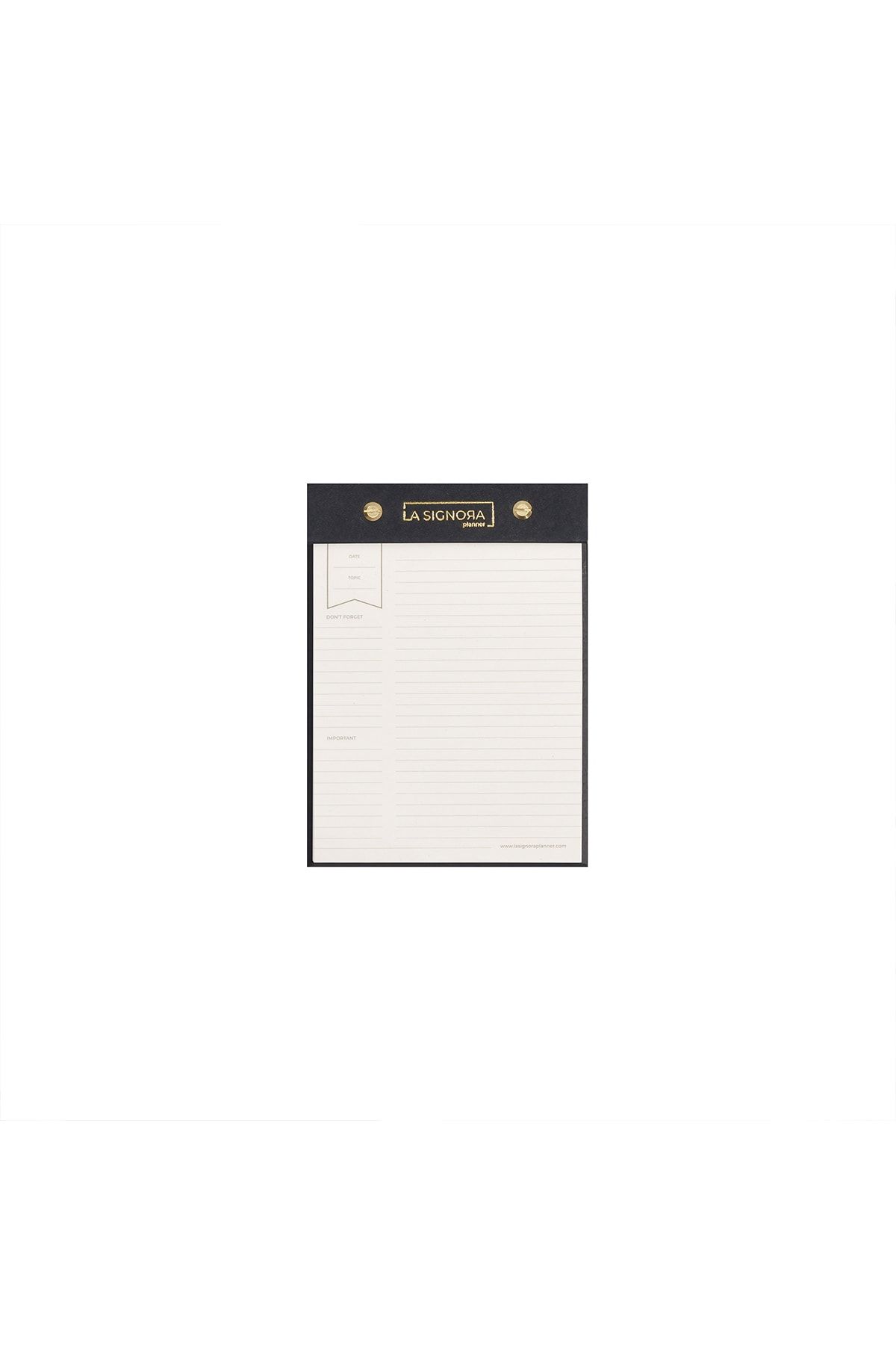 Fabio Ricci La Signora Small Notepad Black