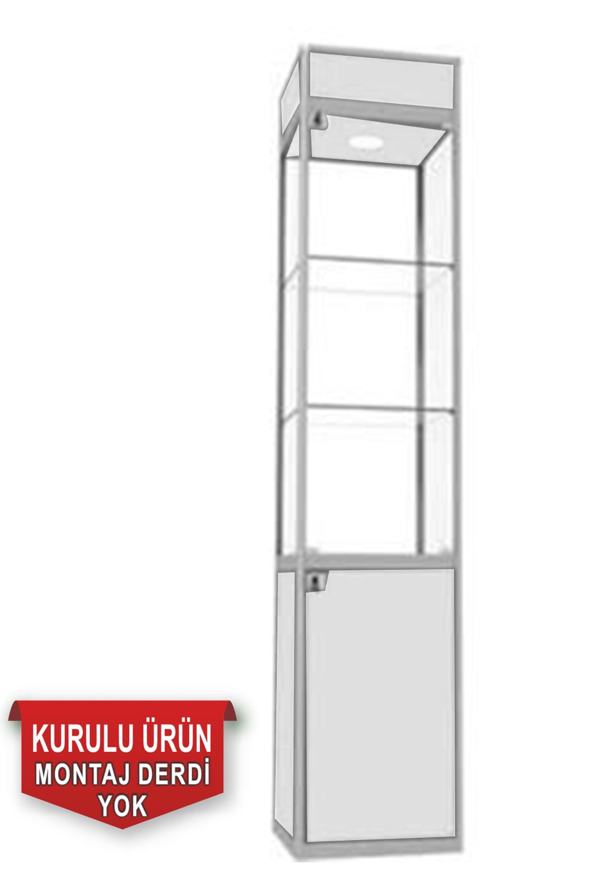 Smartad Cam Vitrin - Cam Dolap - Camlı Vitrin