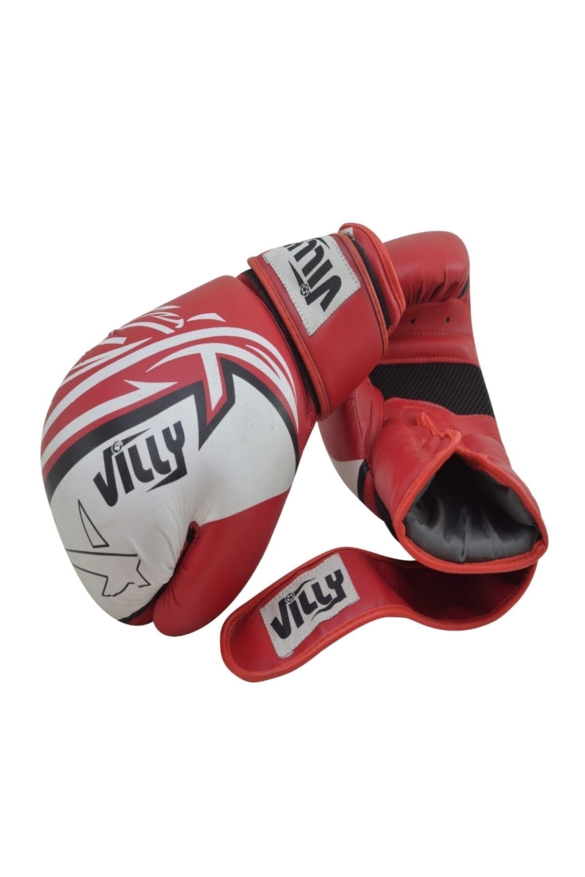 VILLY Kırmızı Beyaz Boks Eldiveni 10-oz