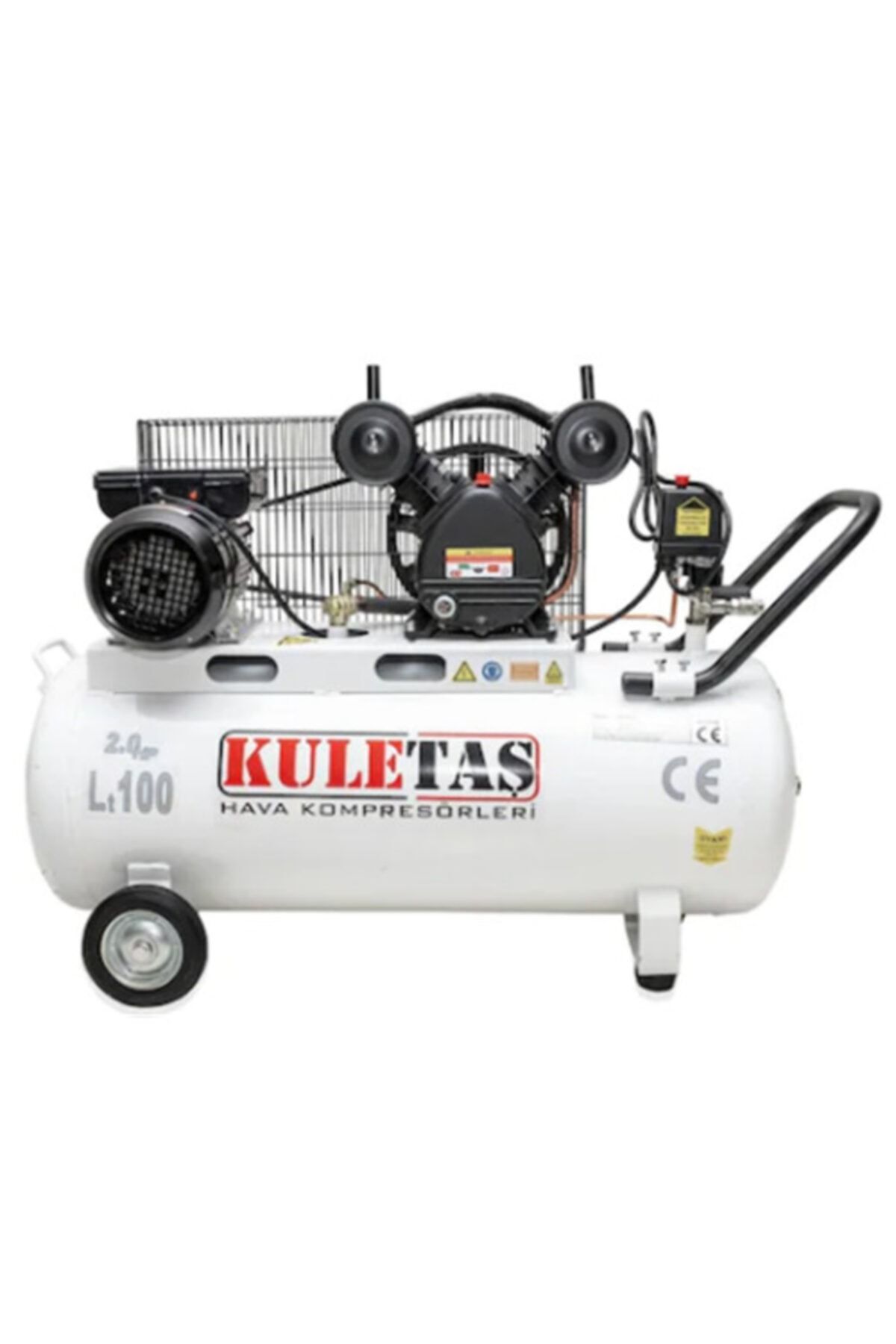 Kuletaş 100 Lt 2hp Çift Kafa Hava Kompresörü