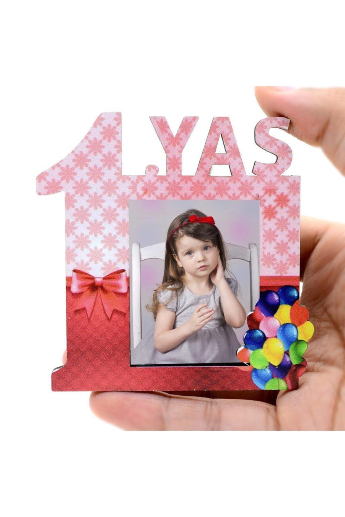 Nobbystar 1 Yaş Pembe Magnet Çerçeve - 10'lu Paket