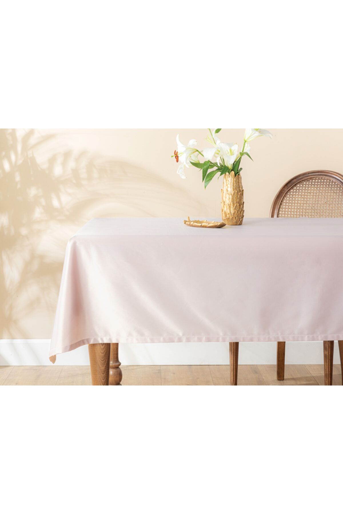 English Home Raisa Polyester Masa Örtüsü 180x270 Cm Pudra
