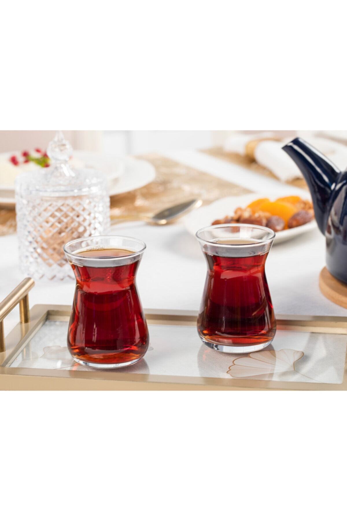 English Home Ipek Cam 6'lı Çay Bardağı 130 Ml Şeffaf