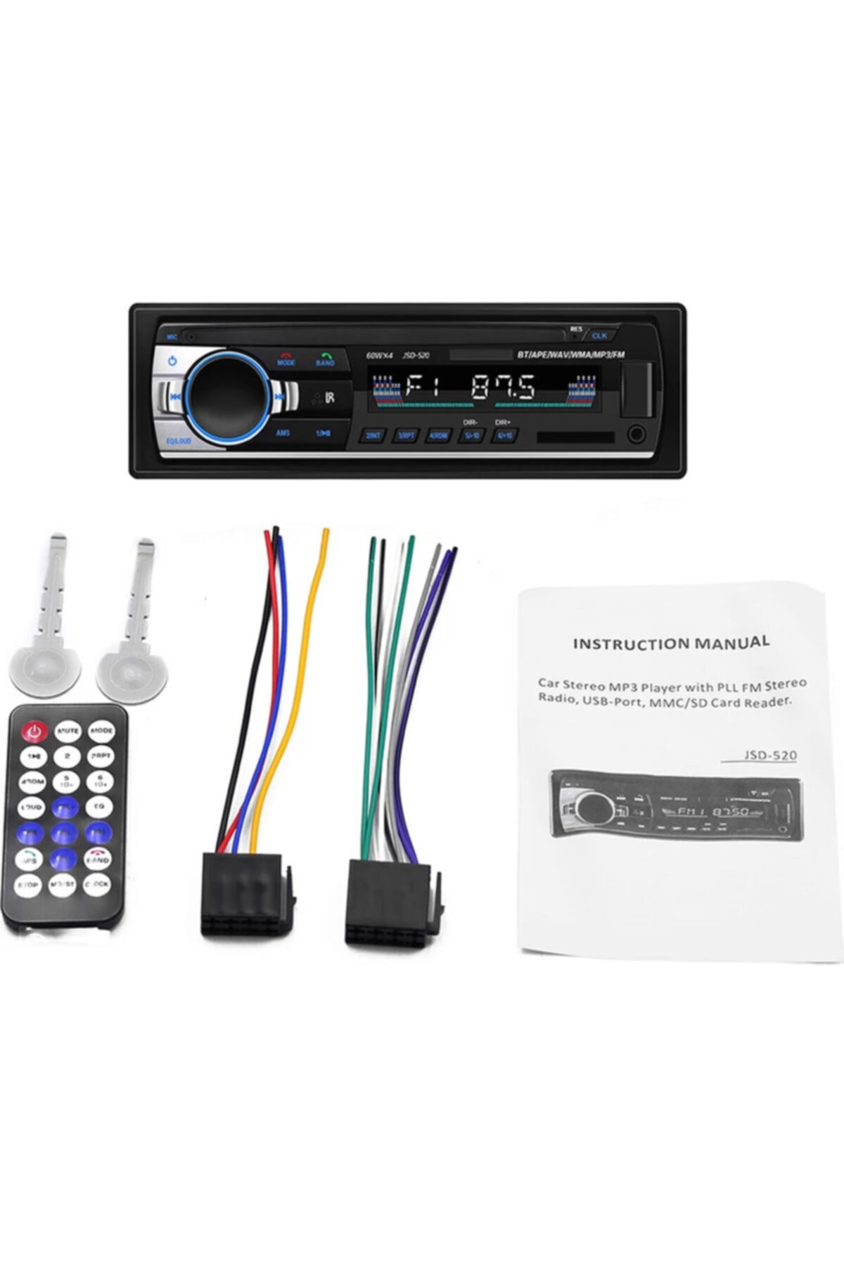 carbon Tastech Bluetooth Oto Teyp Usb-mp3-sd Kart Araba Teyibi