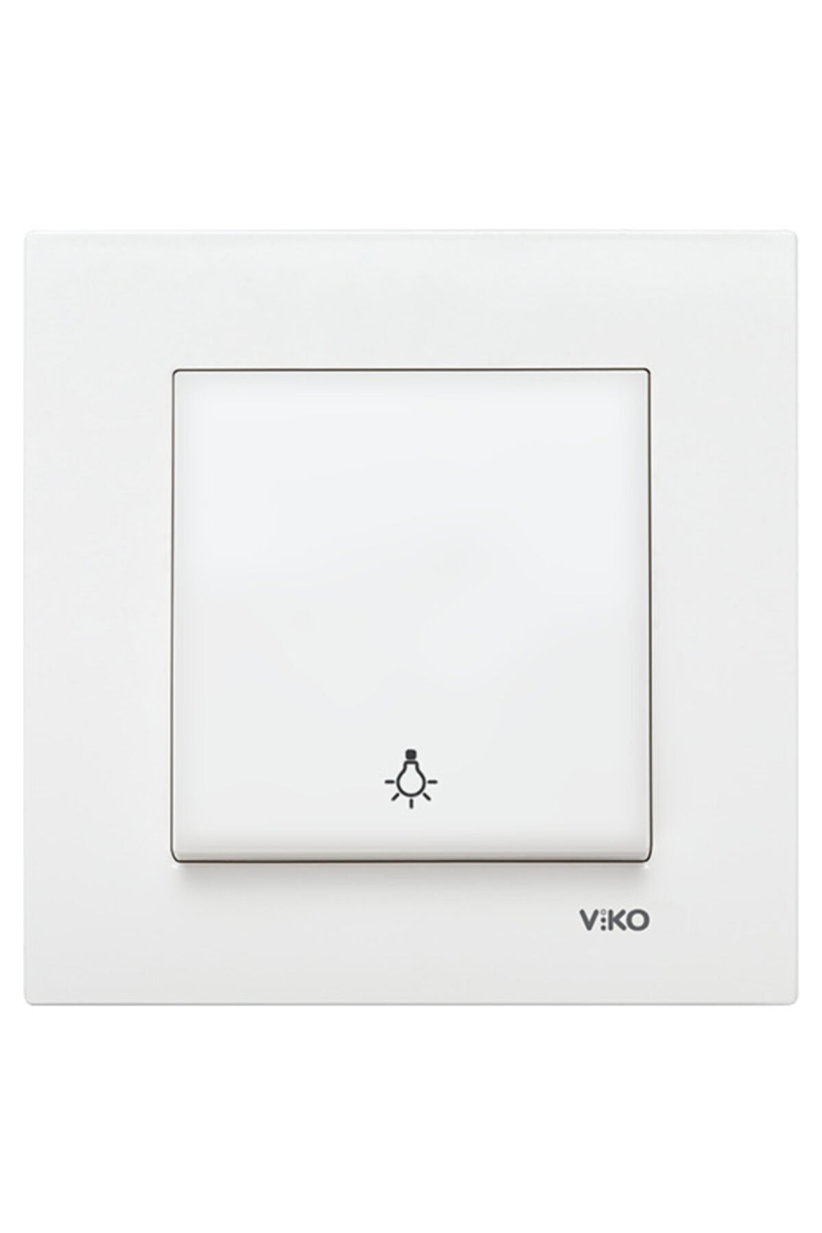VİKO Karre Light Anahtar Çerçeveli - Beyaz