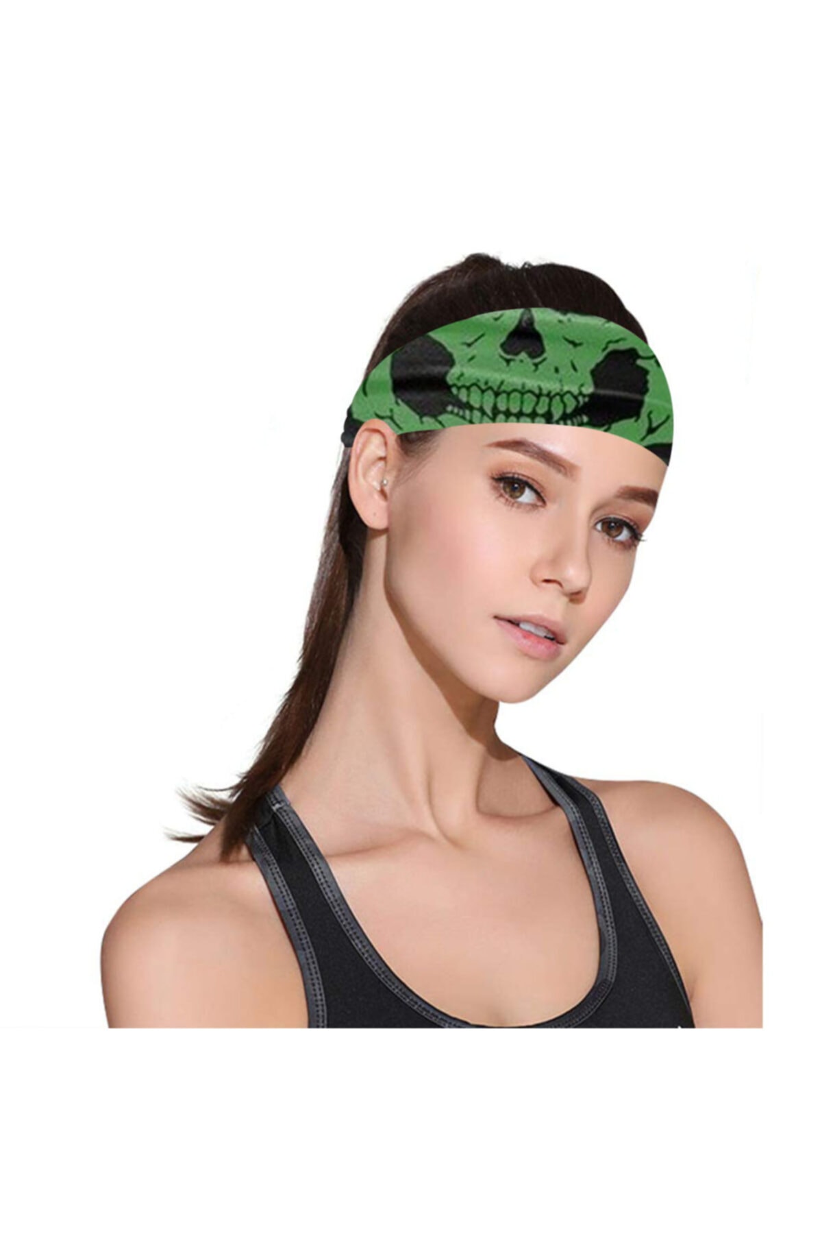Knmaster Buff Green Danger Kadın Boyunluk Saç Bandı Fular Bandana Bone Taç Toka