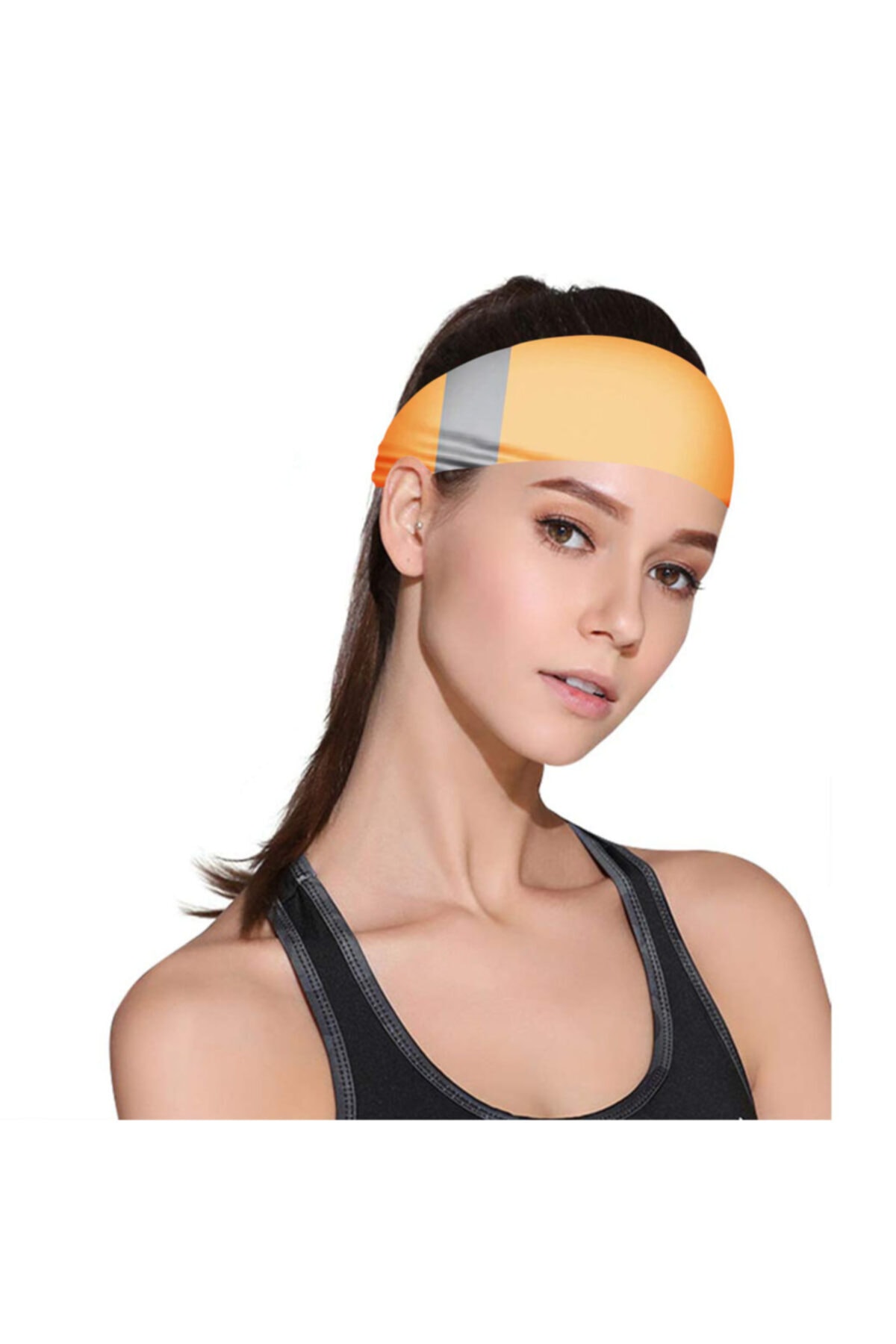 Knmaster Buff Orange Reflective Kadın Boyunluk Saç Bandı Fular Bandana Bone Taç Toka