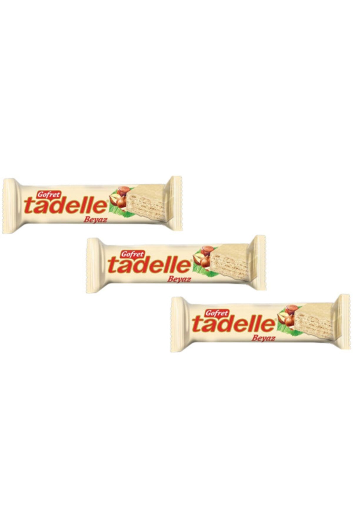 Tadelle Beyaz Çikolatalı Gofret 35 Gr. X 3 Adet