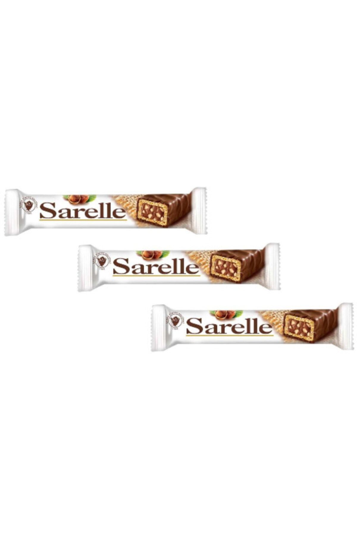 Sarelle Sütlü Çikolatalı Fındıklı Bar 33 gr X 3 Adet