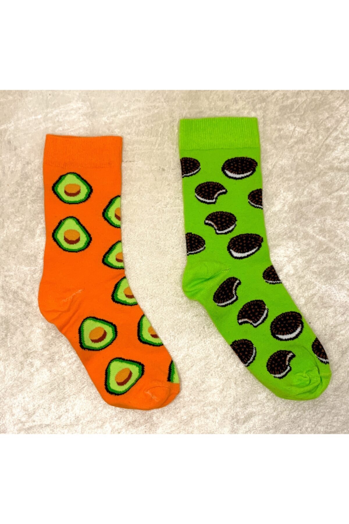 Şahane Çoraplar Meyve Tatlı Desenli Çorap