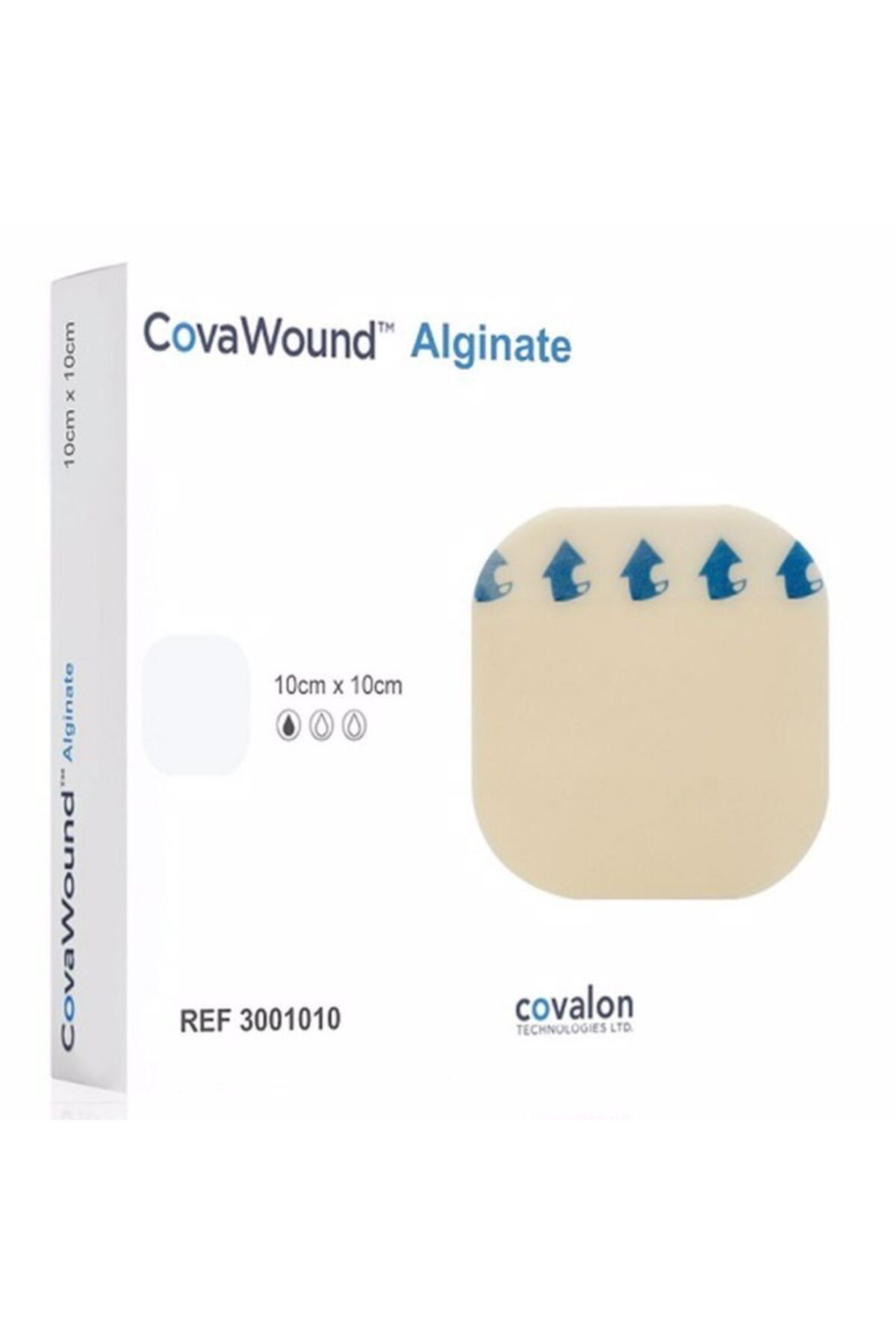 Covalon Technologies Alginate 10x10cm Yumuşak Silikon Yara Örtüsü X5 Adet