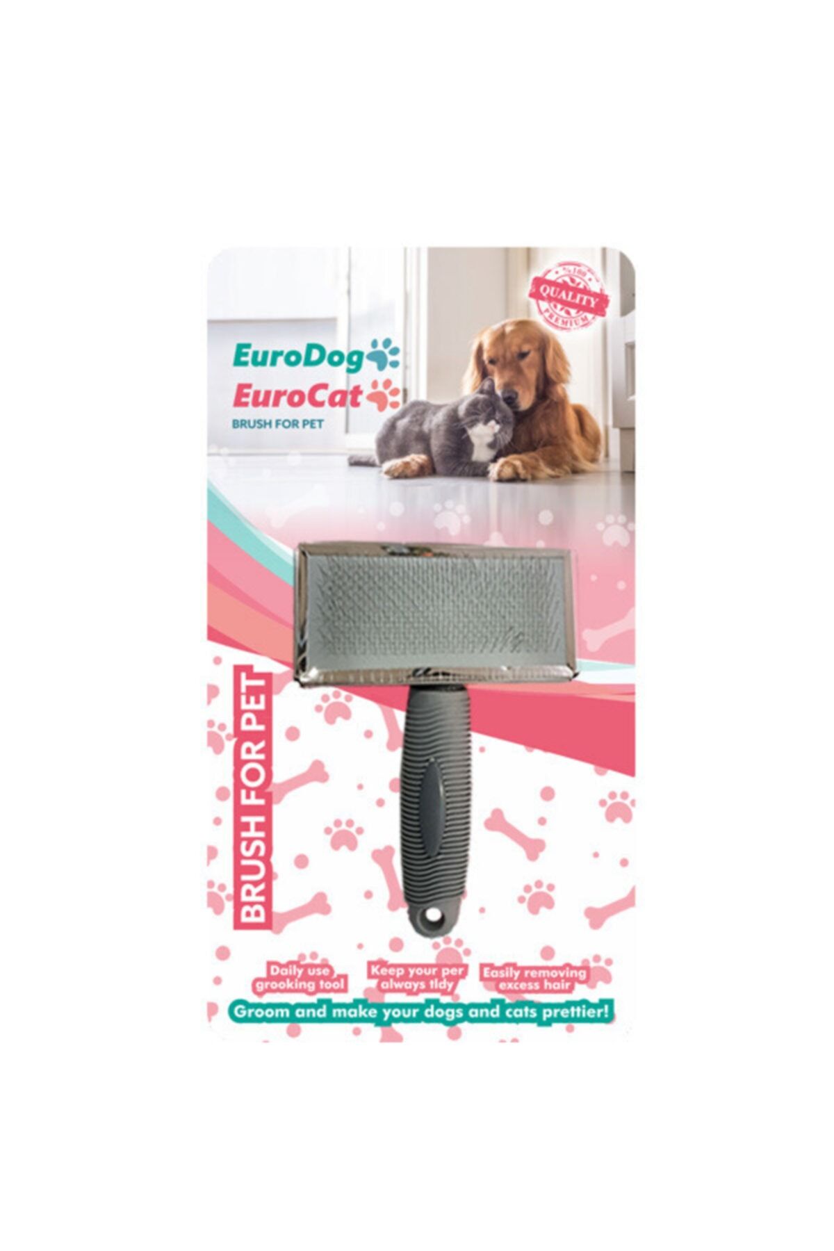 Eurodog Eurogold Kedi Köpek Fırçası M