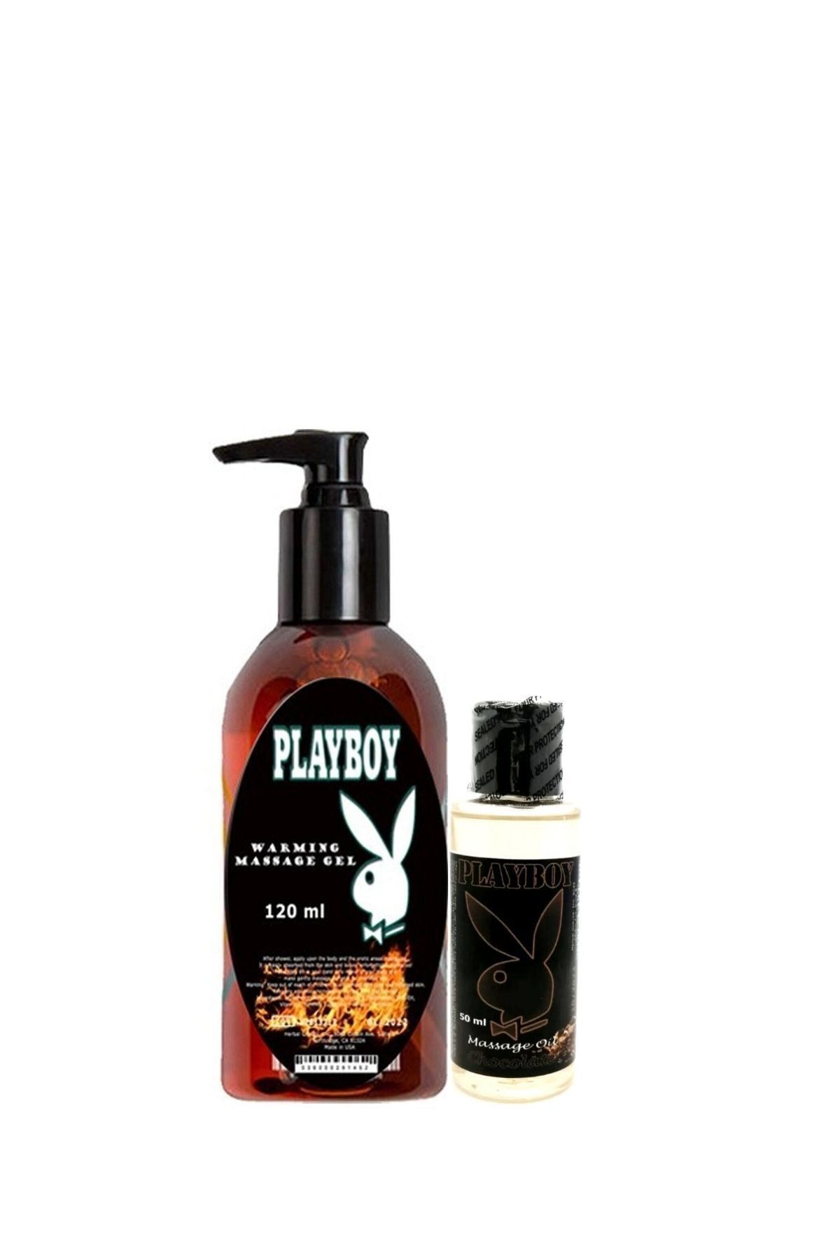 Playboy Aromaterapi Isıtıclı Massage Oil 120 Ml + Çikolata Aromalı Massage Vücut Masaj Yağı 50 Ml