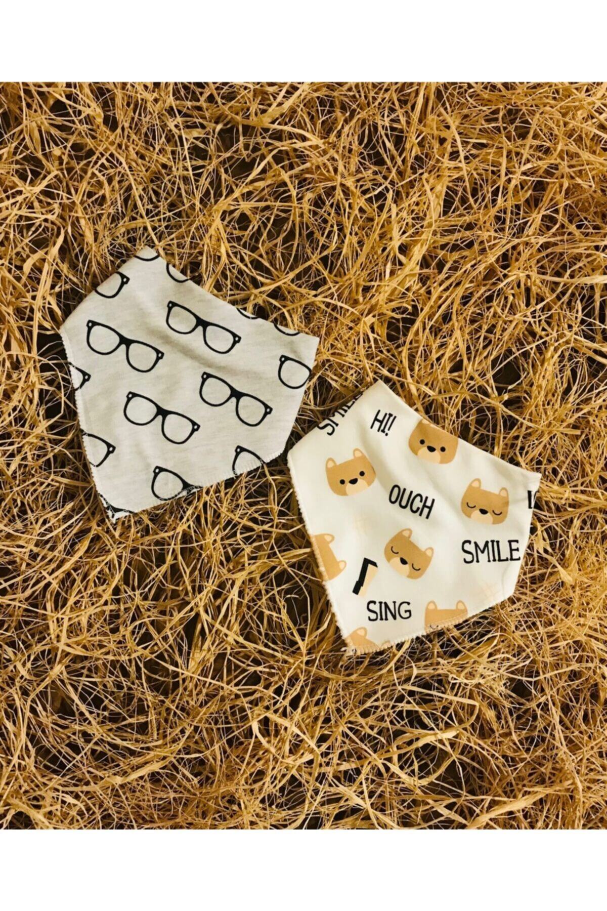 Minitoy Bebek %100 Pamuk Tarz Fular Mama Önlüğü 2 Adet