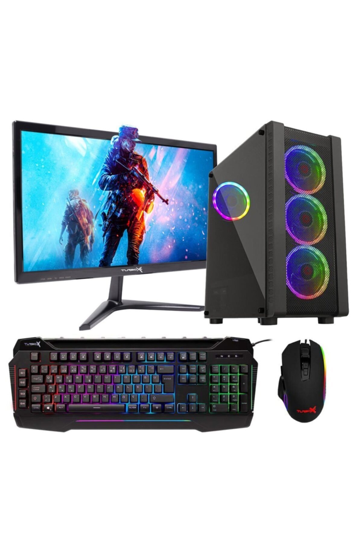 TURBOX Tx1148 I5 3470 8gb Ram 256gb Ssd 4gb Gt740 Gddr5 21.5'' Monitör Masaüstü Oyun Bilgisayarı