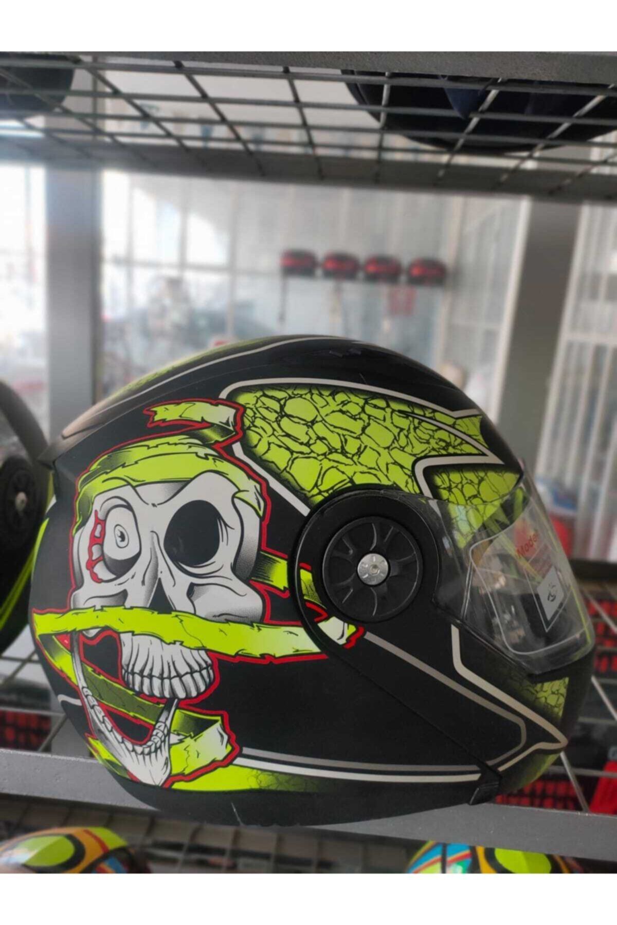 VCAN Çene Açılır Kask Güneş Vizörlü