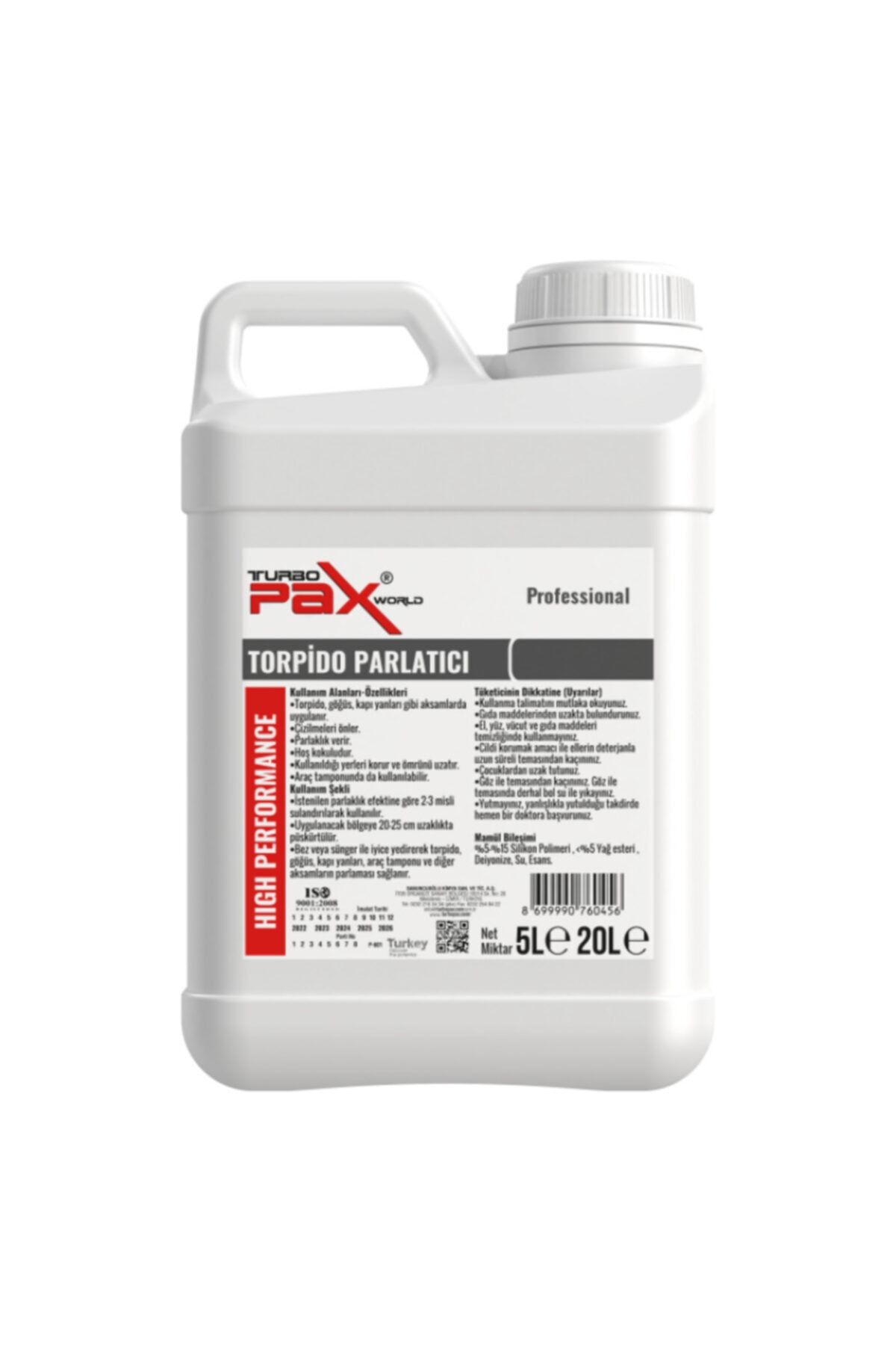 Turbopax Torpido Parlatıcı - 5l