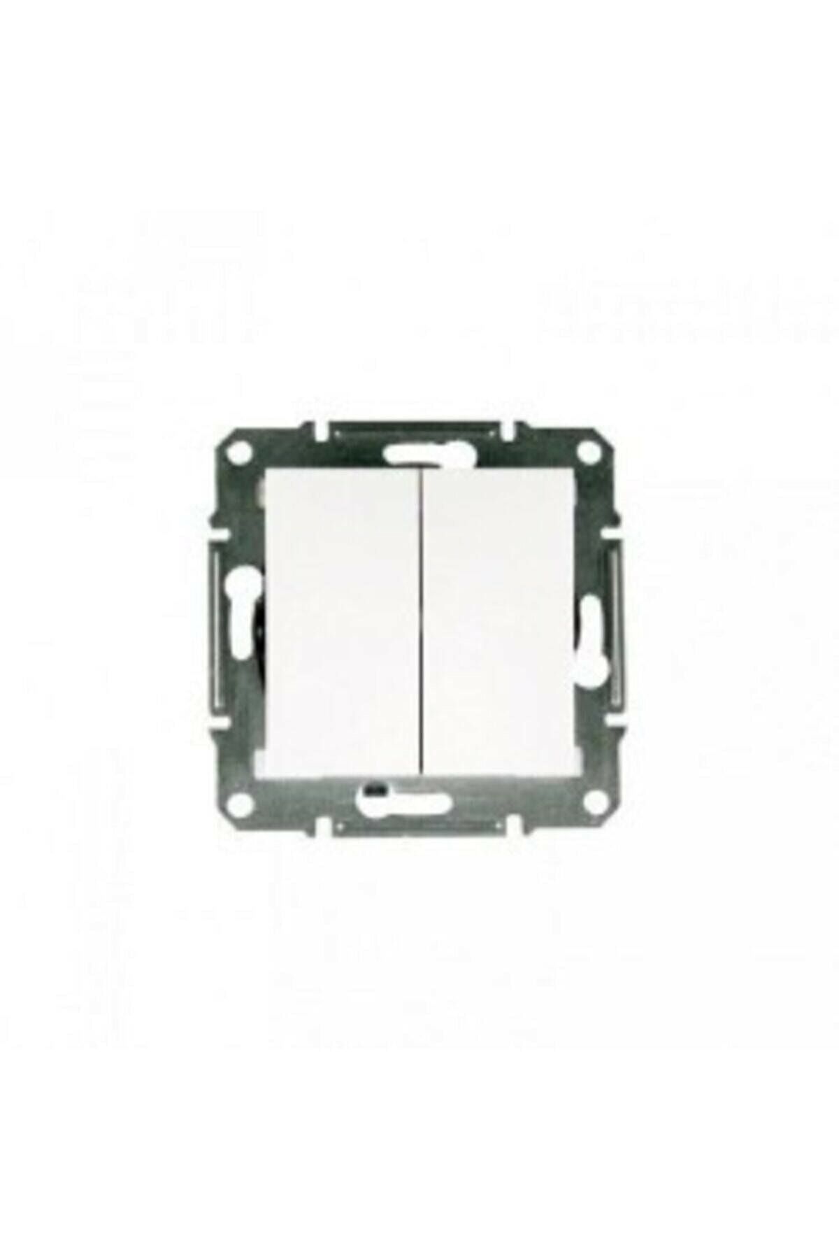 Schneider Electric Asfora Beyaz Çerçevesiz İkili Anahtar Eph0370121