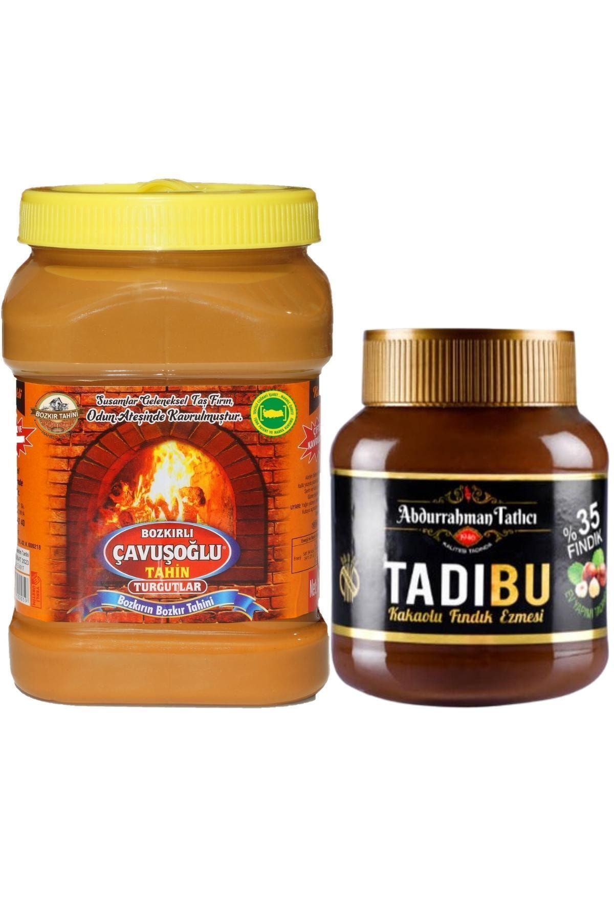 Bozkırlı Çavuşoğlu Odun Ateşinde Kepekli Bozkır Tahini 930g + Tadıbu Fındık Ezmesi 330g
