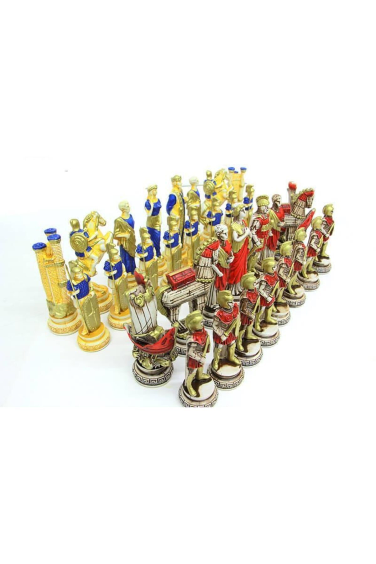 BULUTSHOP Satranç Taşı Polyester Büyükboy Truva Dekoratif Hediyelik