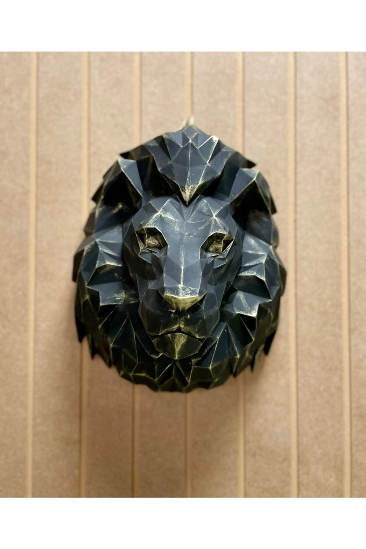 CHAKAHOBI Polyester Kübik Duvar Aslan 41*33*23 Cm