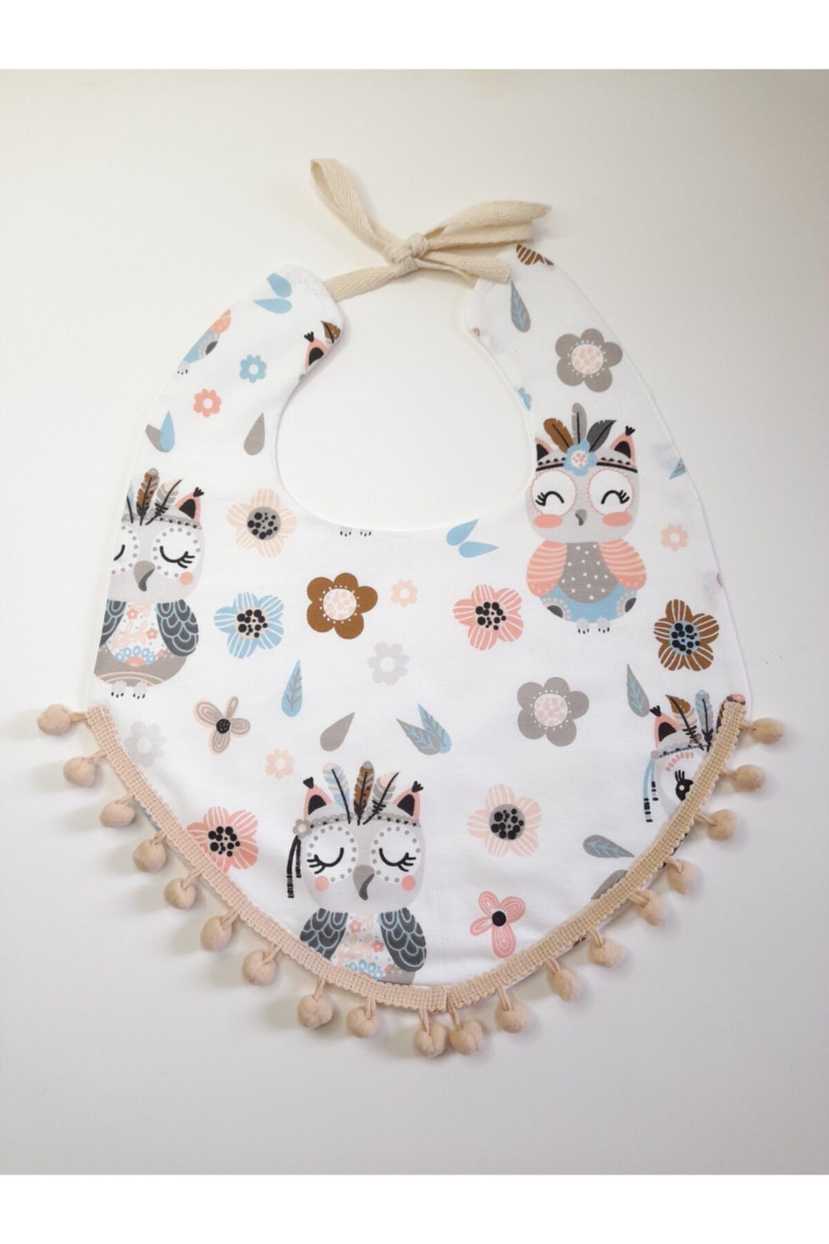 LUNA BABY Çift Katlı % 100 Organik Pazen Ve Poplin Bebek Ve Çocuk Yakalık Ve Mama Önlüğü