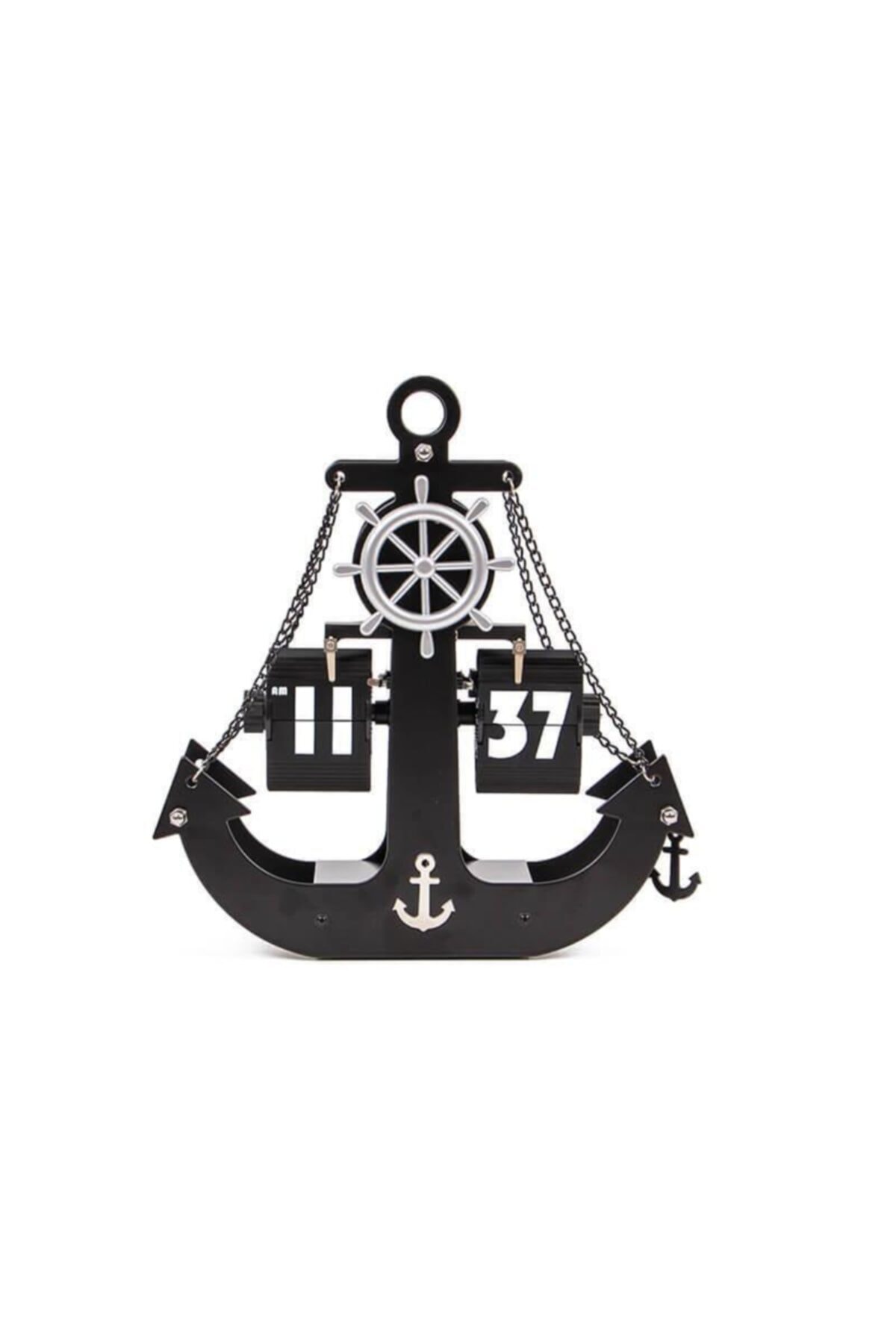 BULUTSHOP Masa Saati Çapa Modeli Marin Dekoratif Ev Ofis Hediyelik