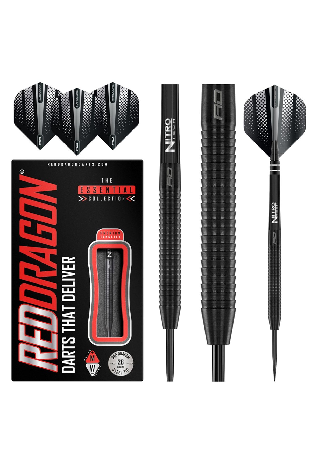 Red Dragon Razor Edge Black 26 G Dart Oku Seti