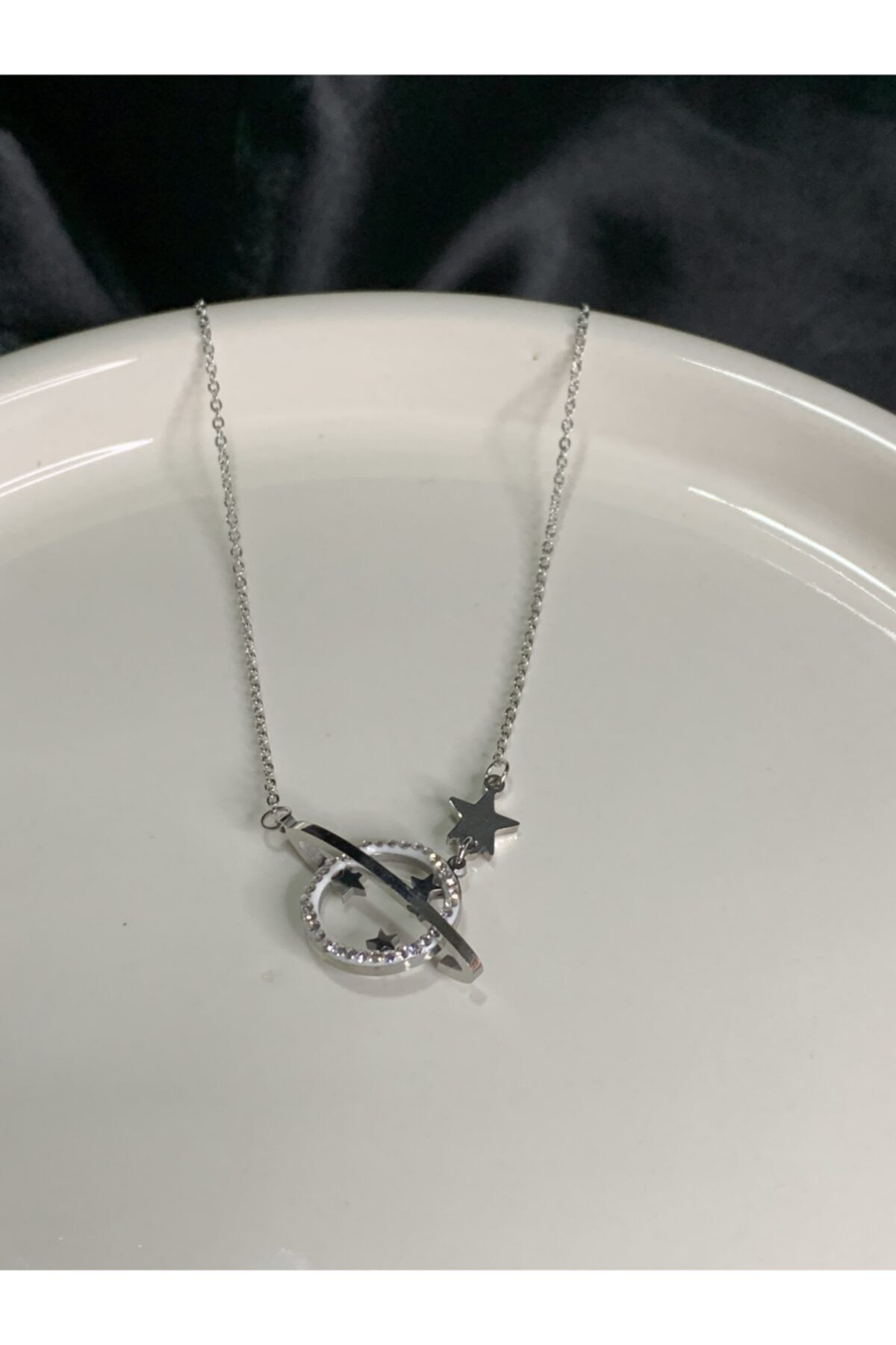 ARSLAN JEWELRY Çelik Gezegen Kolye