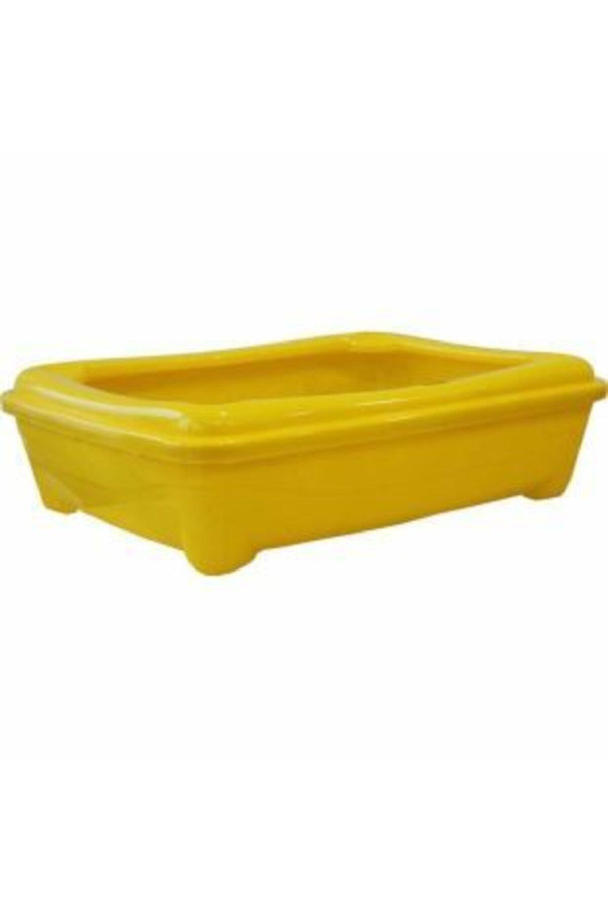 Pet Style Kitty Kürekli Açık Kedi Tuvaleti - Sarı