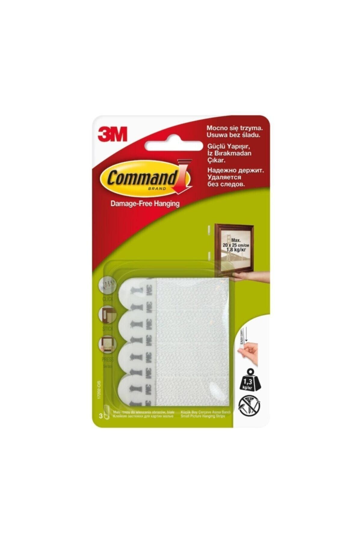 COMMAND Küçük Boy İz Bırakmayan Cırt Cırt Bant 17202 Çerçeve Asma