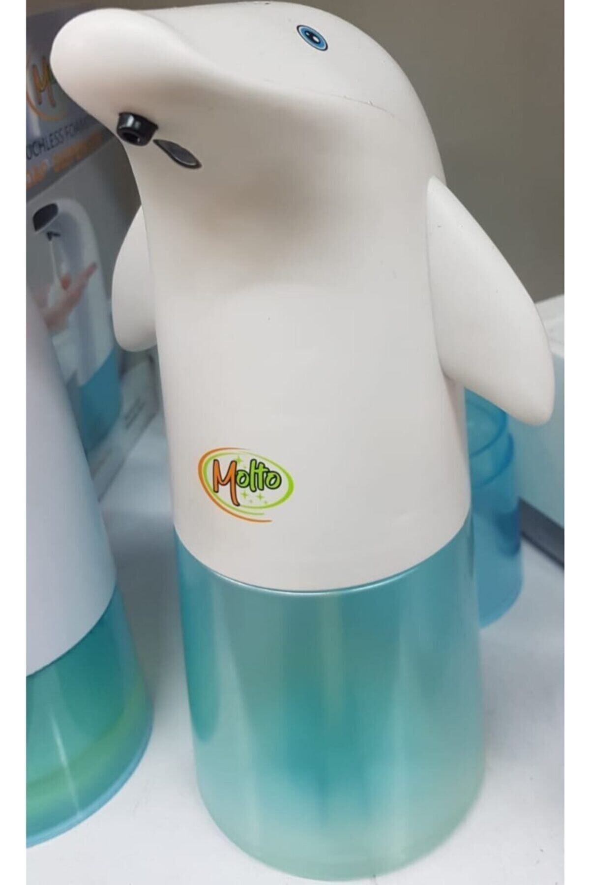 MOLTO 250 Ml Fotoselli Yunus Sabunluk Usb Şarjlı Otomatik Sensörlü Sıvı Köpük Yıkama Banyo Yunus Sabunluk