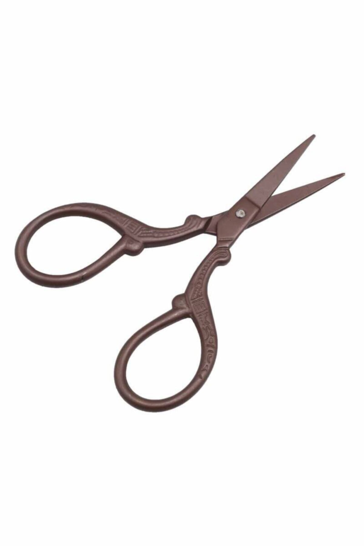 Simisso Desenli Antik Nakış Makası 5637 | Bronz