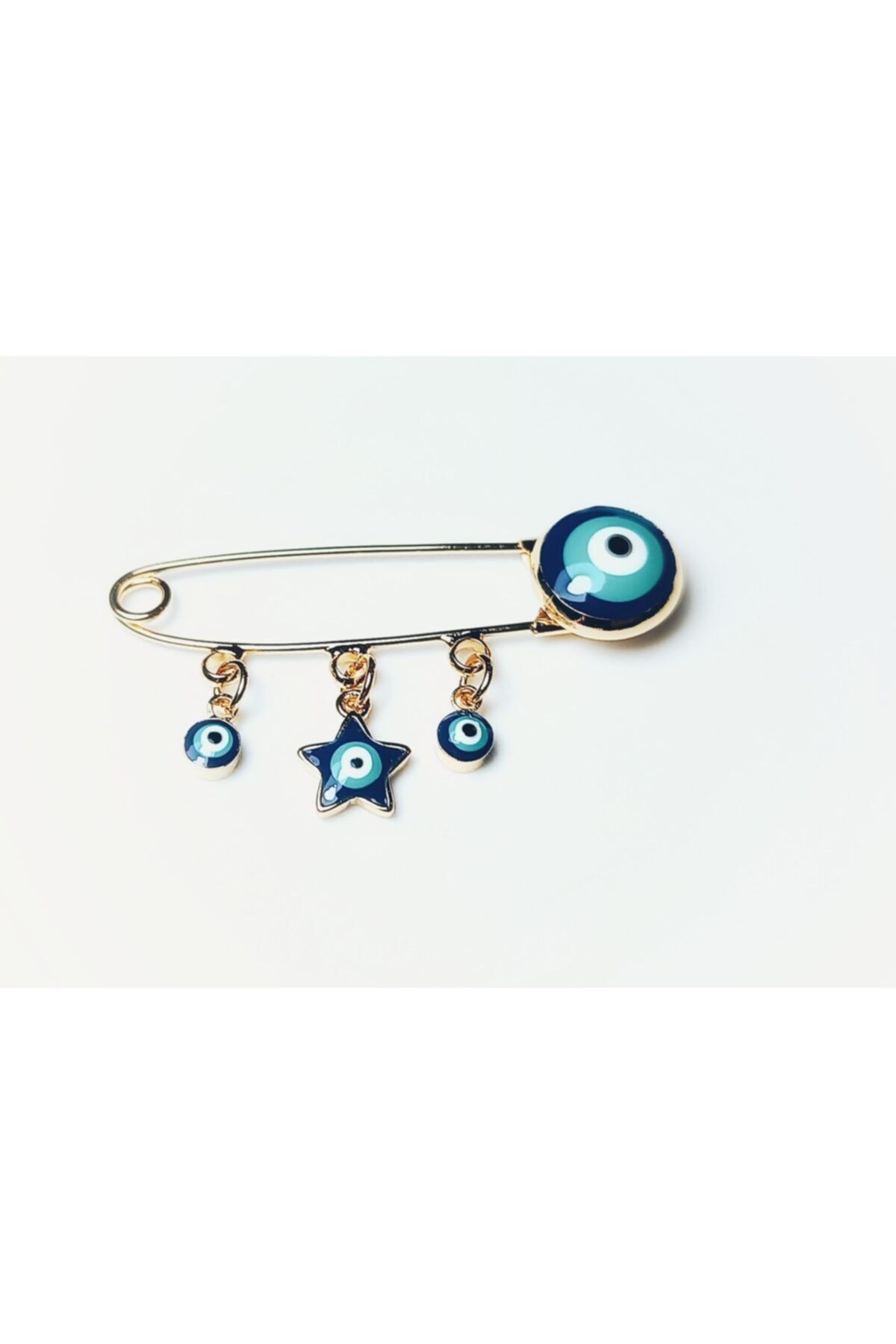 YSX JEWELRY Celik Yildiz Nazar Boncuklu Cengel Igne