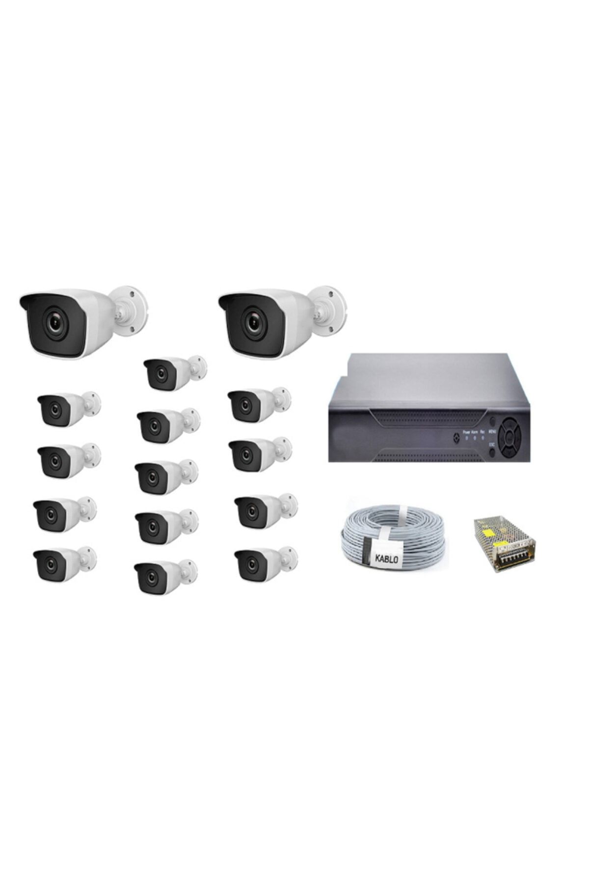 ESM TEKNOLOJİ Full Hd 15'li Full Set Güvenlik Kamera Sistemi