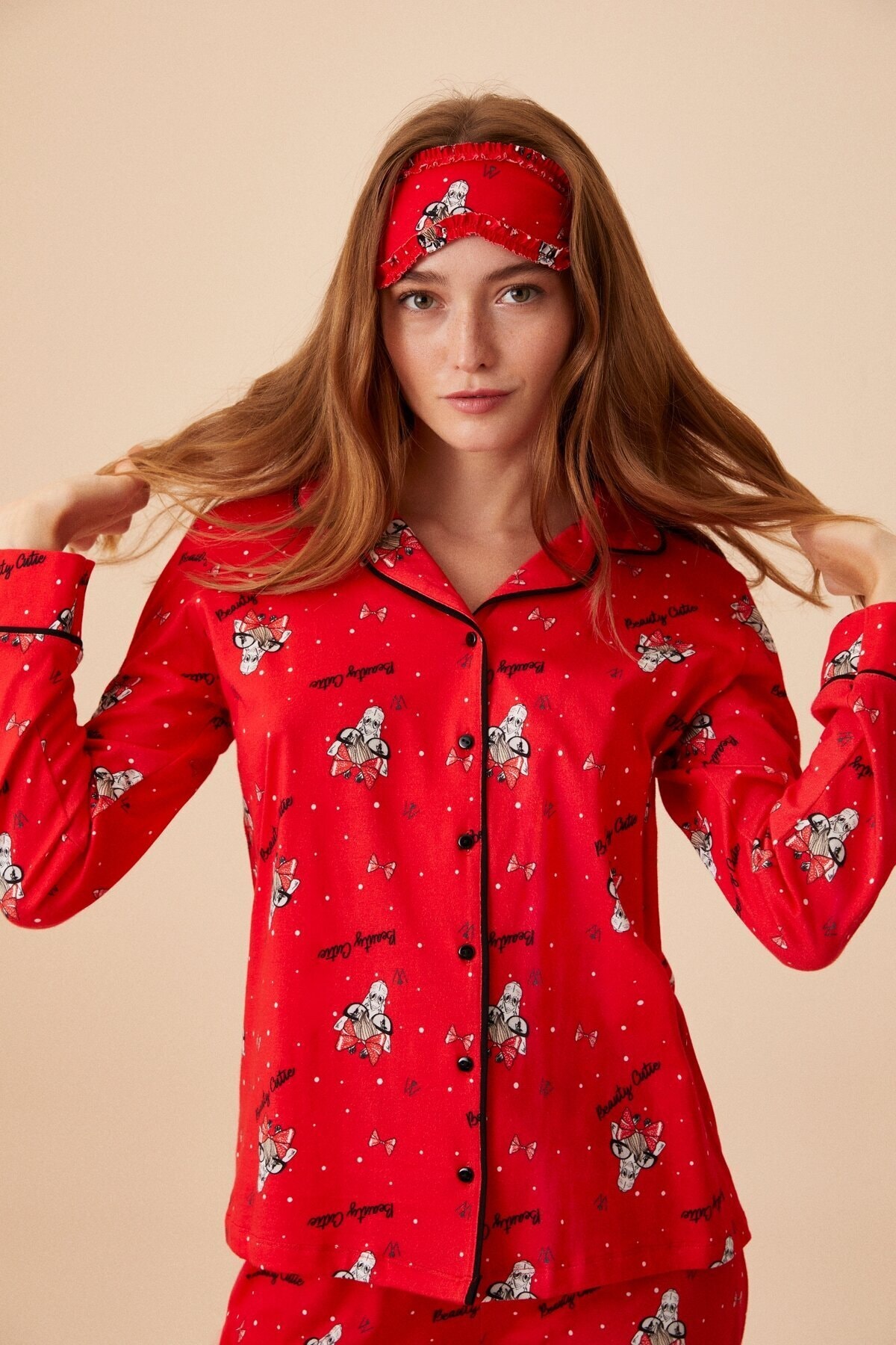 SUWEN Graffe Maskulen Pijama Takımı