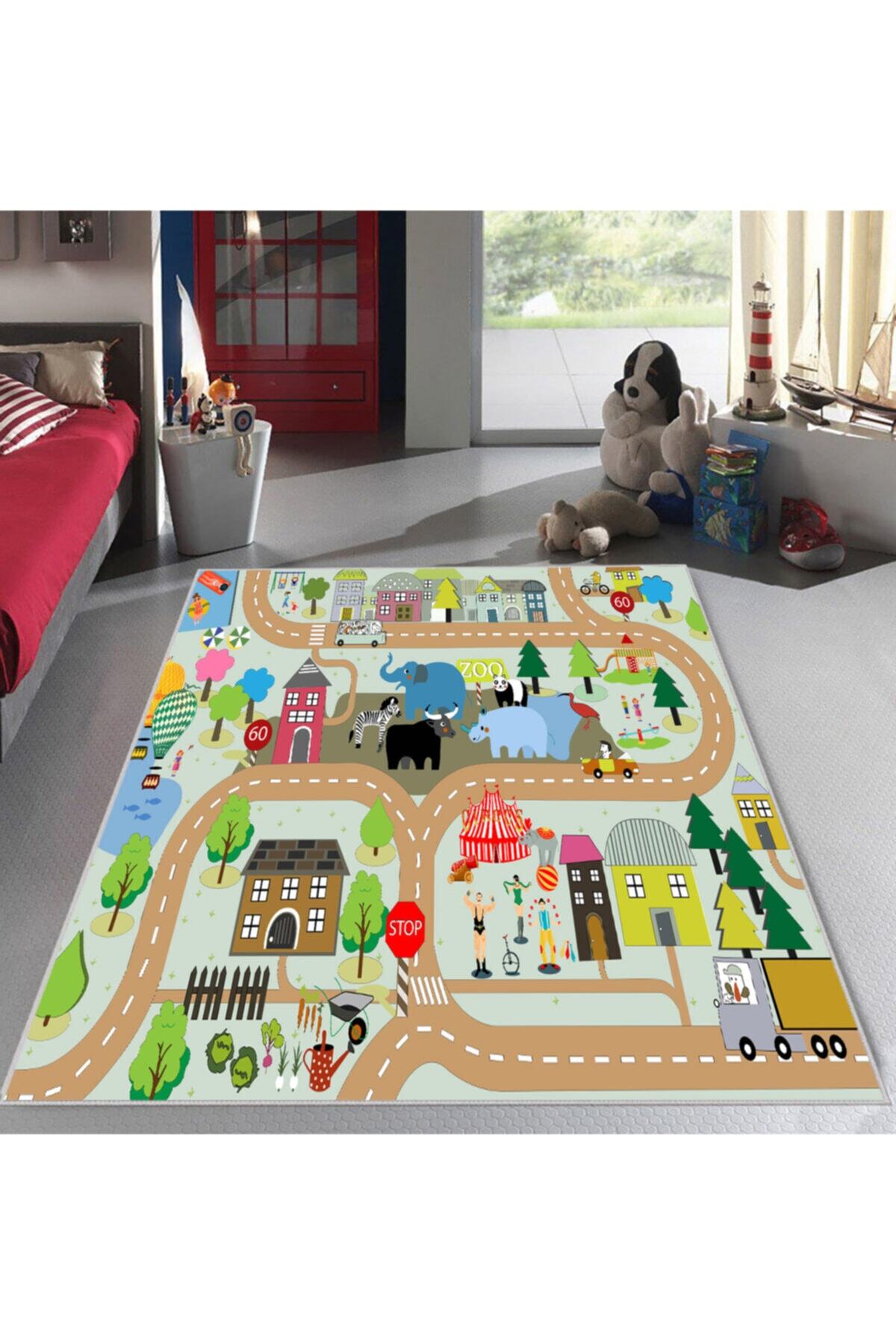 CP Rug Decorative Dijital Baskı Antibakteriyel Kaymaz Tabanlı Yıkanılabilir Halı