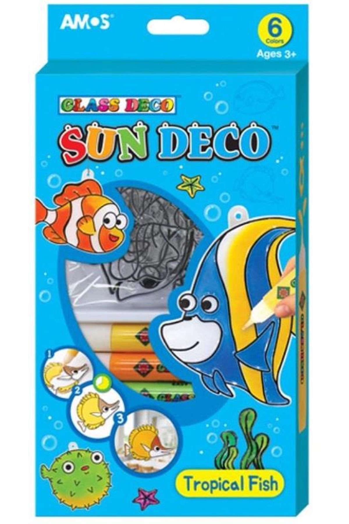 Amos Cam Boyama Seti Sun Deco Tropicak Fish