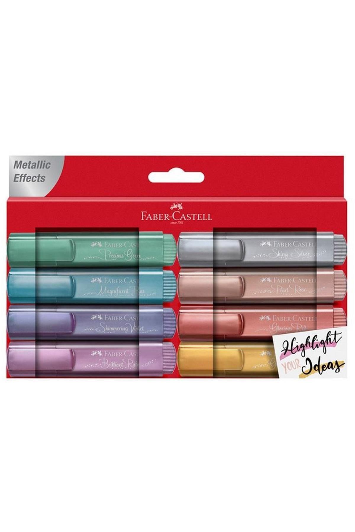Faber Castell Faber Fosforlu K 46 Metalik Renk 8 Li 154689